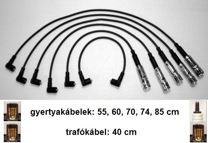 Gyjtkbel szett Audi 80, 100, 200 1.9, 2.0, 2.1 1984 eltti tpusok Kugler Kbel