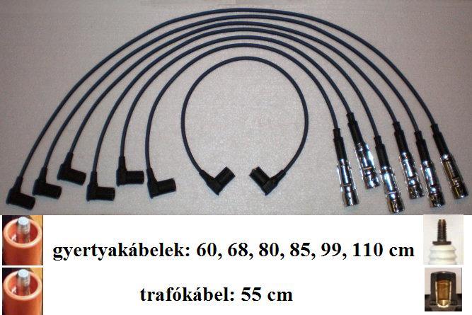 Kugler gyjtskbel szett Mercedes W123, S123, S-osztly (W126), G-osztly (W460), SL (R107)  2.5, 2.8  literes motorok