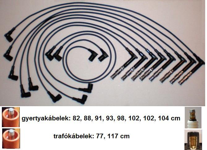 Kugler gyjtkbel szett Mercedes S-osztly (W140), SL (R129) E-osztly (W124, S124,  W210, S210)