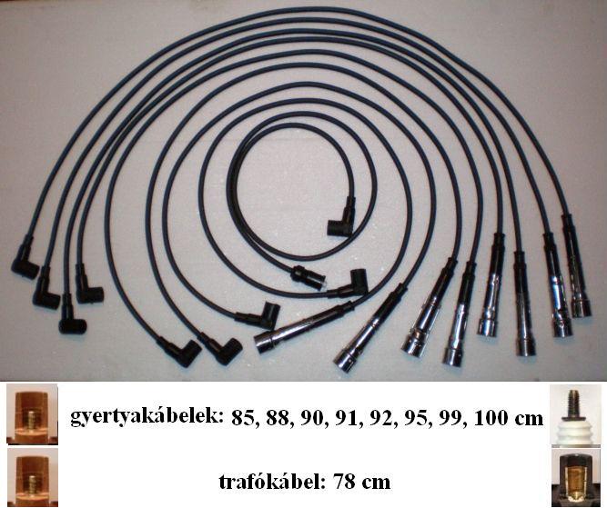 Kugler gyjtkbel szett Merci S-osztly (W116),  SL (R107)  SLC (C107)  3.5, 4.5  literes motorok